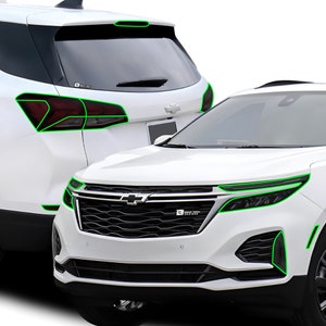 Fits Chevy Equinox 2022 2023 Head Tail Light Precut Smoked Vinyl Tint Kit Film Overlay PPF Headlight Taillight Chevrolet