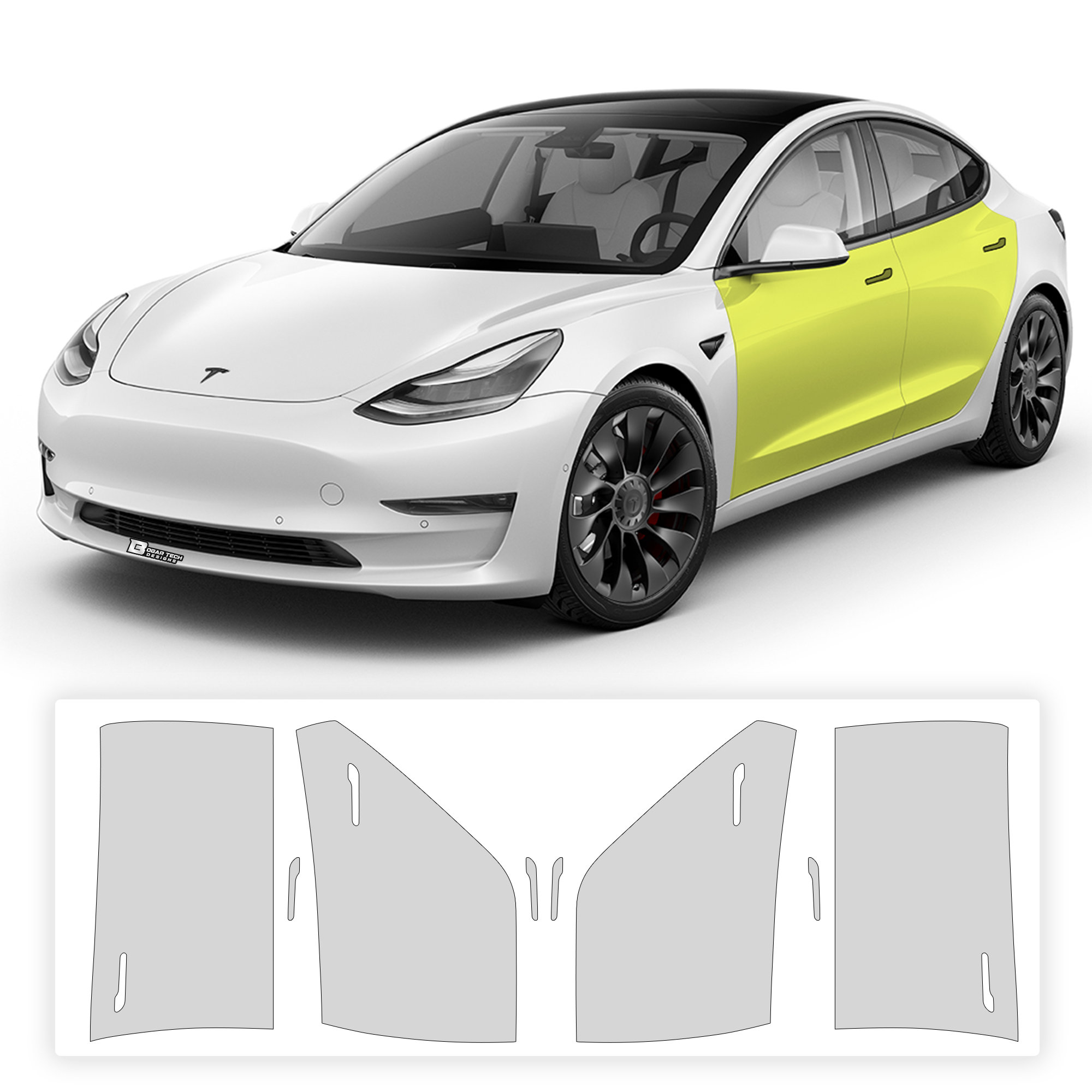 Fits Model 3 2017 2023 Cut Paint Protection Film - Etsy Denmark