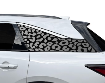 Acura ZDX 2024-2026 - Leopard Cheetah Cow Print Vinyl Decal Stickers - Matte Black