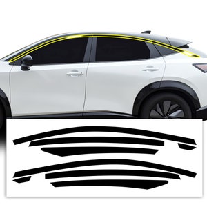 Fits Nissan Ariya 2023+ Side Wheel Vinyl Chrome Delete Trim Blackout Decal Sticker Overlay