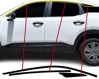 Nissan Kicks Chrome Delete Kit: 2025-2026 Side Window Blackout Vinyl