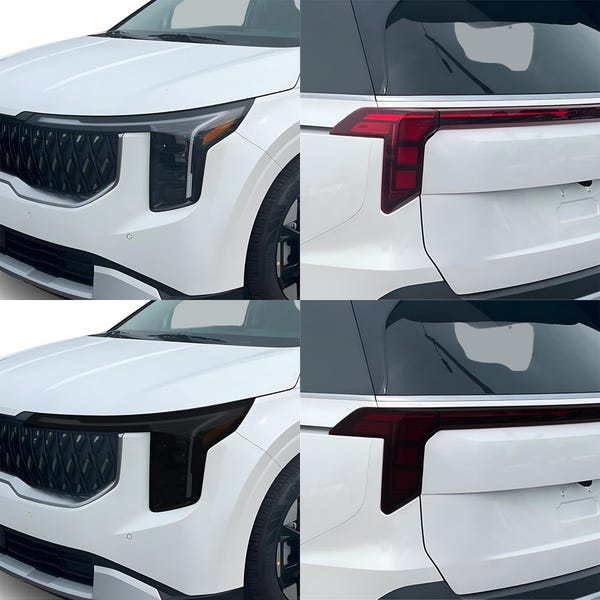 Kia Carnival Smoked Vinyl Headlight Tail Light Tint Kit: 2025-2026