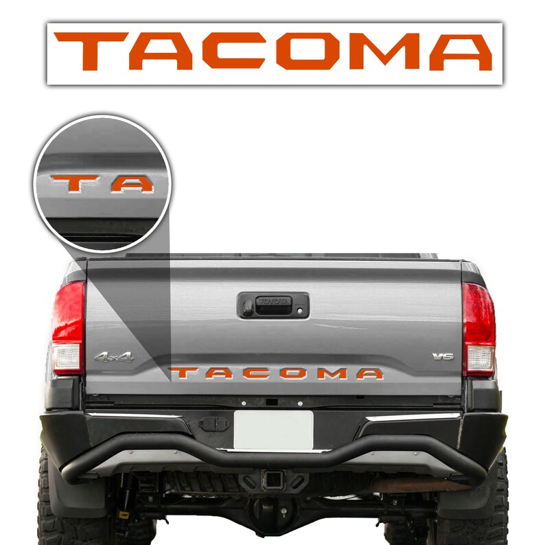 Tailgate Letter Insert Vinyl Decal Stickers Fits Toyota Etsy
