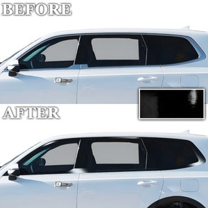Kia Telluride Chrome Delete Kit: Grille & Window Blackout Vinyl (2020