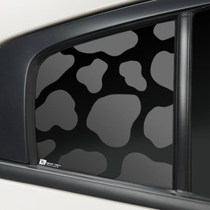 Fits 2011-2022 Dodge Charger Precut Rear Quarter Window Animal Cow Gas Cap Print Vinyl Decal Sticker 2012 2013 2014 2015 2016 2017 2018 2019