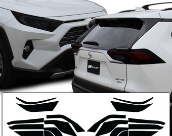 Toyota Rav4 (2019-2025) Tail Light Tint Kit: 20% Dark Smoke Overlay
