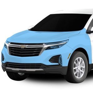 Fits Chevrolet Equinox 2022-2024 Pre Cut Hood Fenders and Front Bumper Premium Paint Protection Film Clear Bra PPF Decal Kit 2022 2023 2024