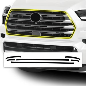 Fits Toyota Sequoia 2023 2024 Front Grille Side Rear Vinyl Chrome Delete Trim Blackout Decal Sticker Overlay Film