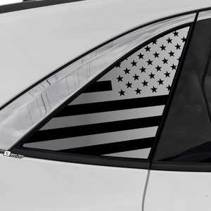 Fits Ford Escape 2020 - 2024 Quarter Window American Flag Vinyl Decal Stickers Distressed Blue Red Line 2023 2022 2021