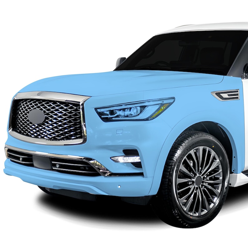 Fits Infiniti QX80 2018 Pre Cut Hood Fenders and Front Bumper Premium