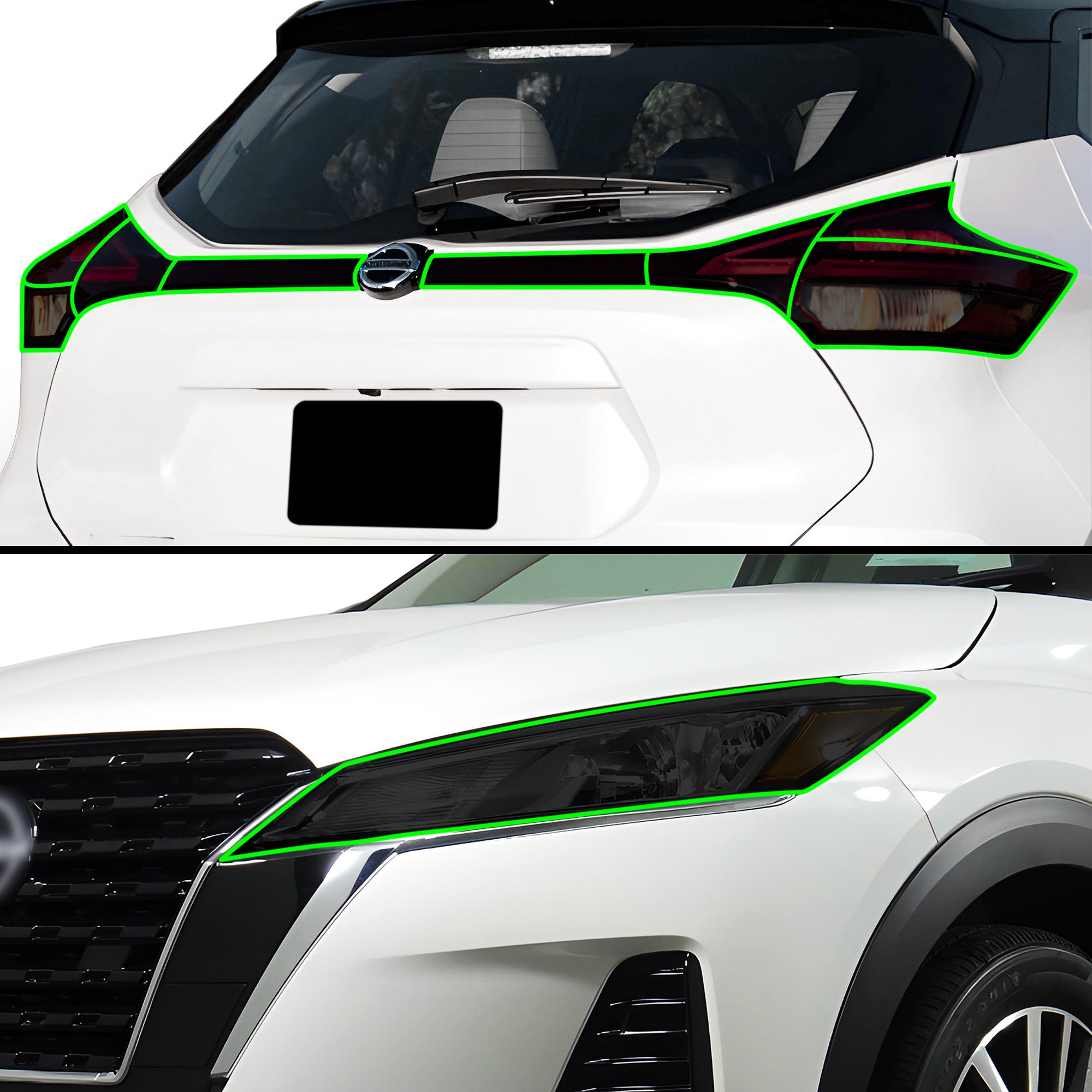 Nissan Kicks Smoked Head & Tail Light Tint Kit (2021-2024) - Etsy