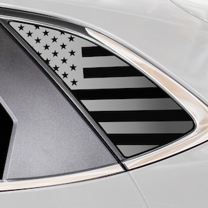 Fits Mazda Cx-30 2020-2024 Quarter Window American Flag Vinyl Decal Stickers Distressed Blue Red Pink Line 2020 2021 2022 2023 2024