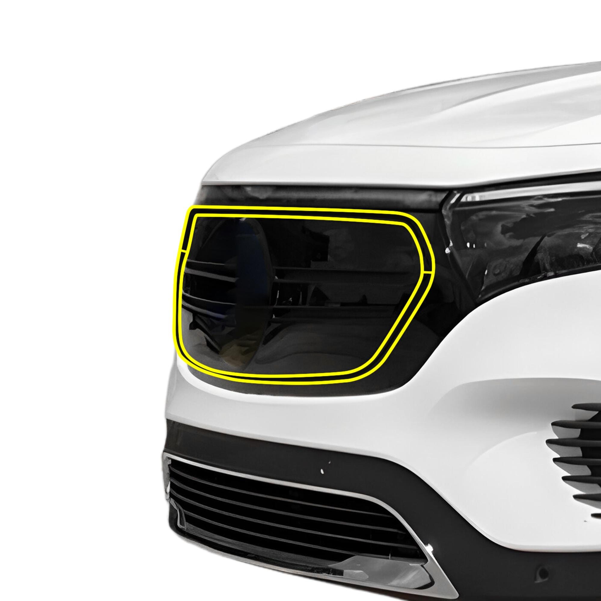 Fits Mercedes-benz EQB 2022-2026 Front Vinyl Chrome Delete Trim