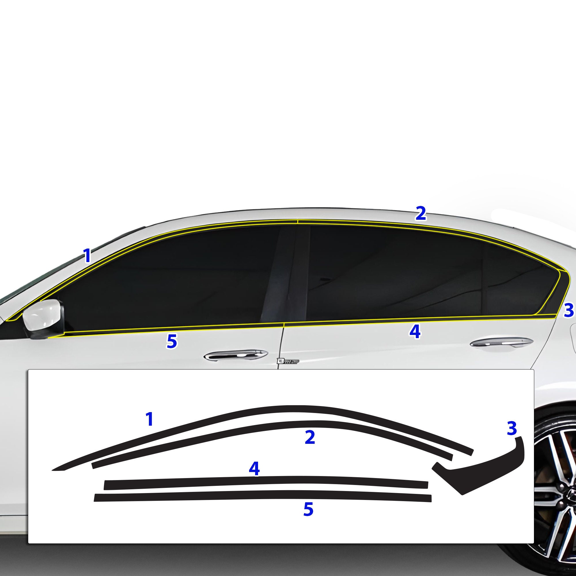 Griglia Centrale Paraurti Anteriore, Copertura Decorativa Cromata per Honda Accord 2018 2019 2020, Accessori Auto  34