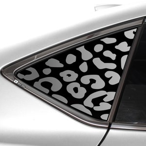 Se adapta a Acura TLX 2021-2025 Calcomanías de vinilo con estampado de leopardo, guepardo y vaca para ventanas laterales 2025 2024 2023 2022 2021