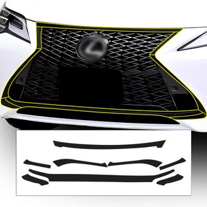 Lexus RC Front Grille Chrome Delete Vinyl Trim (2015-2023)