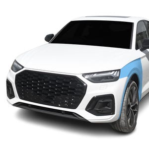 Fits Audi Q5 2021+ Pre Cut Hood Fenders and Front Bumper Premium Paint