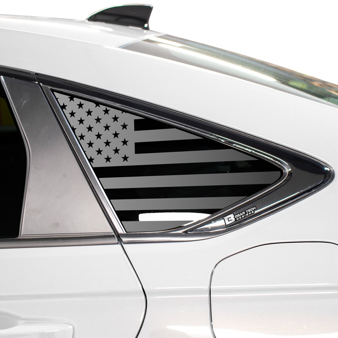 Seadan Rear Window Sticker Fits Honda Accord Sedan 2023 Quarter Window American Flag Vinyl Decal ...