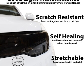 18-20 Ford F-150 Precut Full Tail & Headlight Tint Vinyl Smoked Covers Film - Foto 8