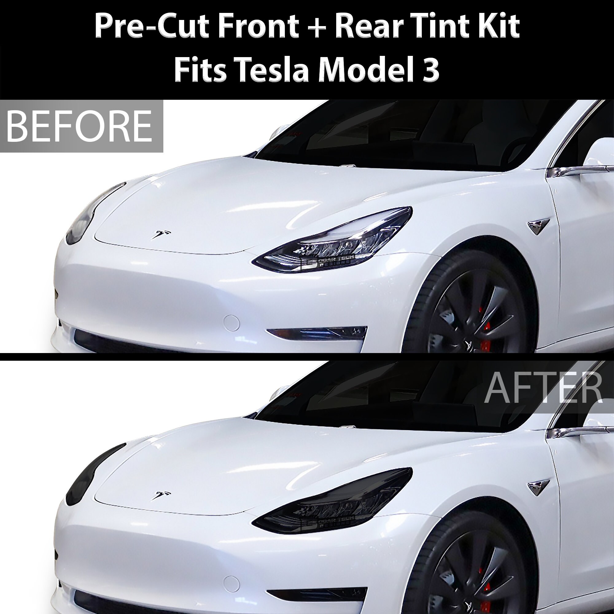 PreCut Vinyl Tint YELLOW Overlays for 2016 2017 Accord Fog light