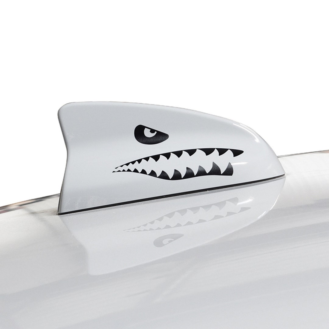 Antenna Shark Teeth Fin Vinyl Decal Fits Dodge Charger and Challenger Matte  Finish 