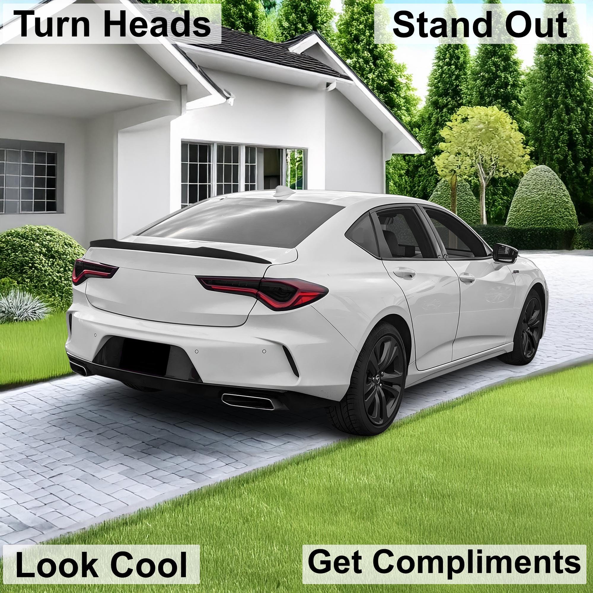 Red Pre-Cut Vinyl Overlays For 2015-2020 Acura TLX Reverse Tail Light – JDM Style