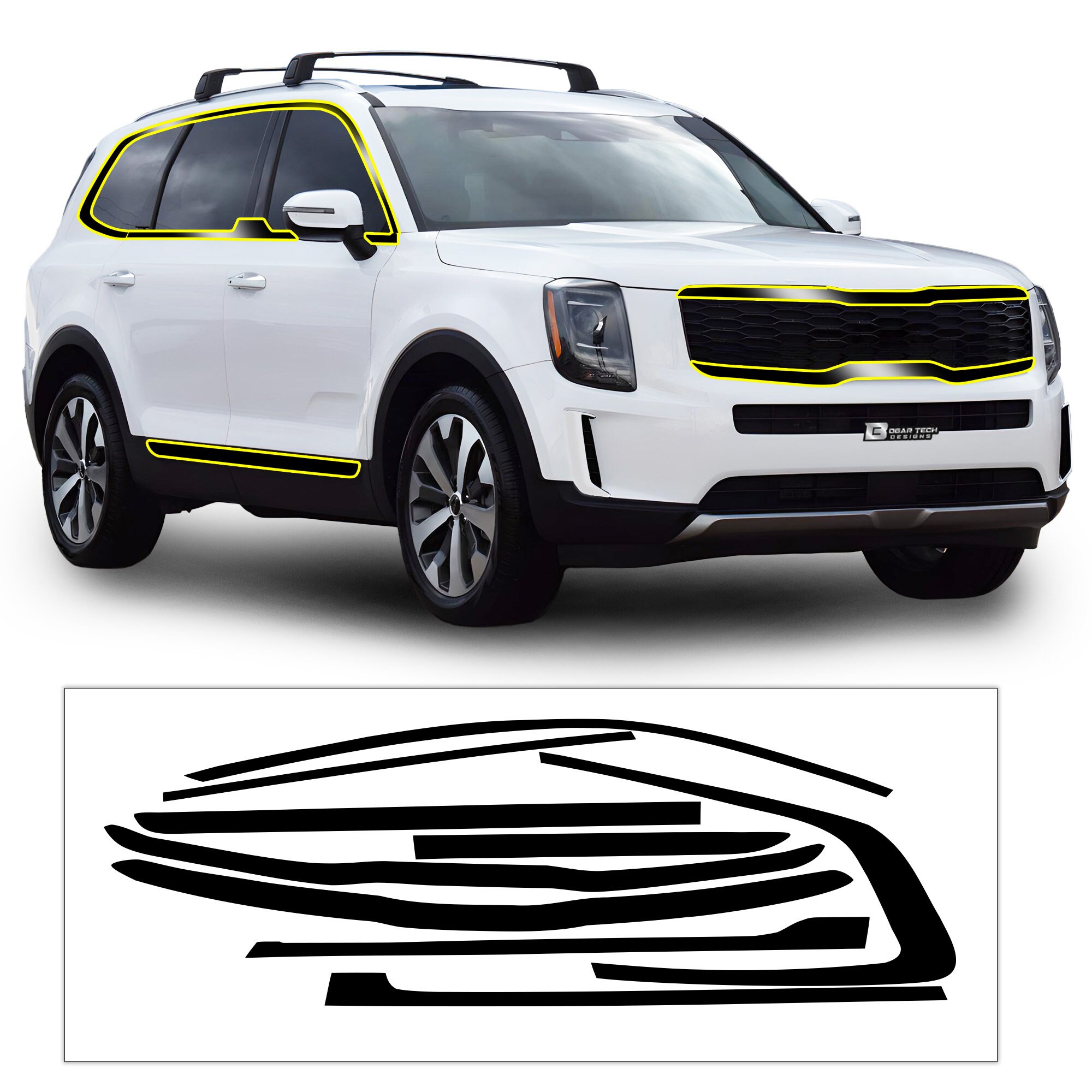 Fits Kia Telluride 2020 2021 2022 2023 Window Vinyl Chrome Etsy