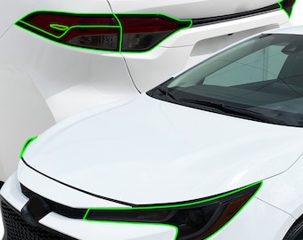 Toyota Corolla Head & Tail Light Smoked Vinyl Tint Kit 2020-2026