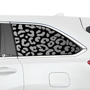 Fits 2016 - 2019 Toyota Highlander Quarter Window Animal Leopard Cow Cheetah Vinyl Decal Stickers 2017 2018