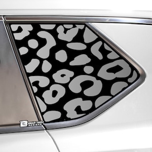 Fits Nissan Rogue 2021 2022 2023 2024 2025 Quarter Window Animal Leopard Cheetah Cow Print Vinyl Decal Stickers