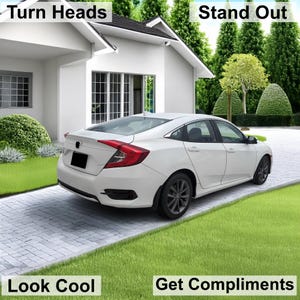 Civic Sedan Smoke Tint Overlay Kit: Nebel, Rücklicht, Reflektor (2016-2021) Bild 7