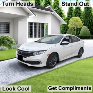 Civic Sedan Smoke Tint Overlay Kit: Nebel, Rücklicht, Reflektor (2016-2021) Bild 9