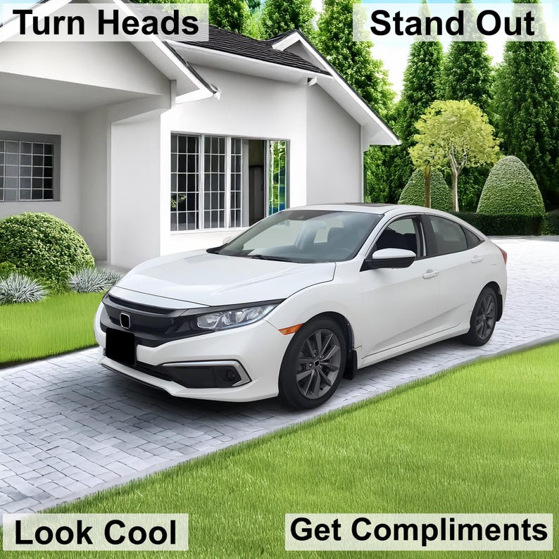 Civic Sedan Smoke Tint Overlay Kit: Nebel, Rücklicht, Reflektor (2016-2021) Bild 9