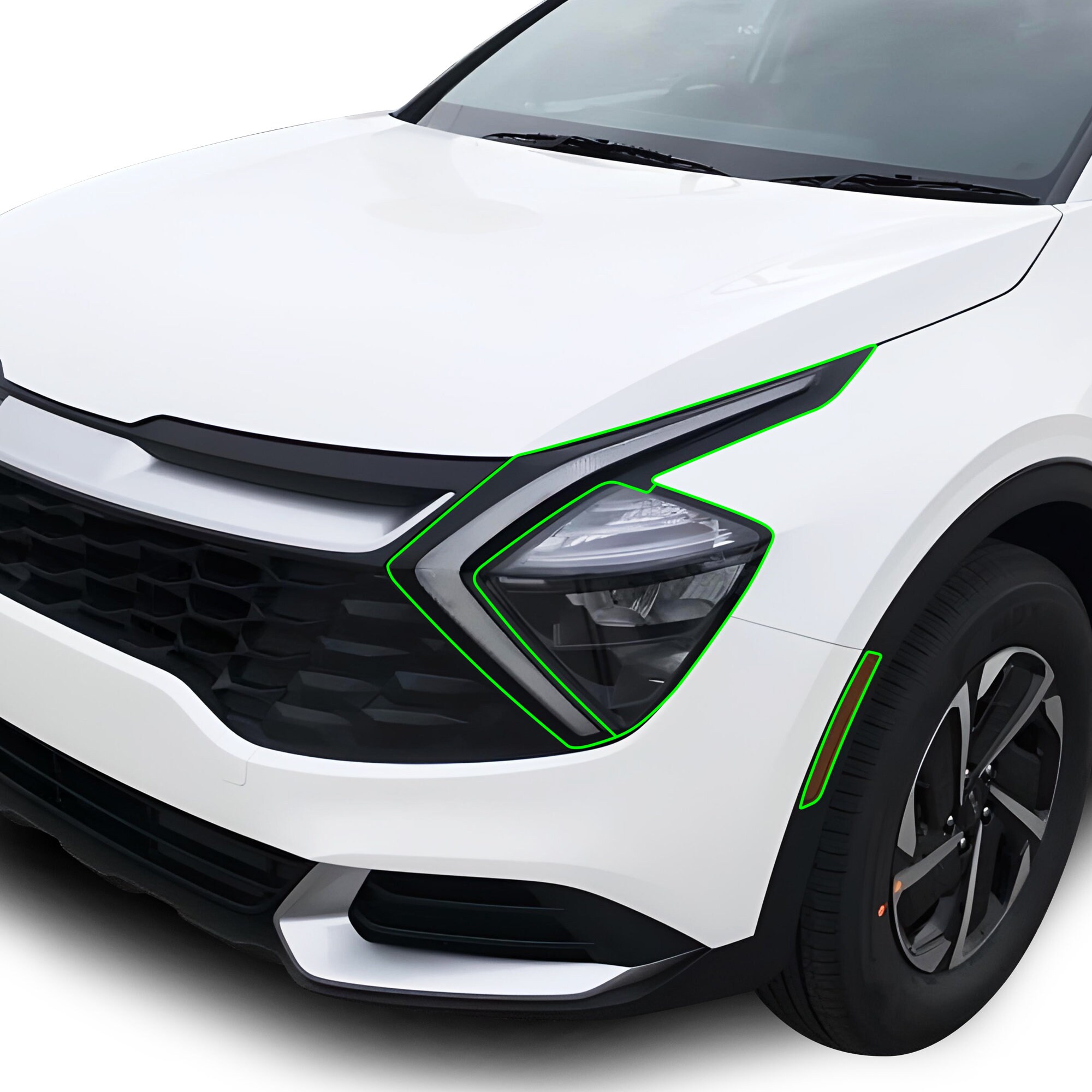 Rvinyl Tail Light Tint Covers Compatible With Kia Sportage