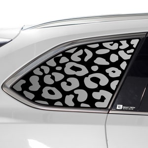 Fits Mazda CX-9 2016 - 2023 Quarter Window Animal Leopard Cheetah Cow Print Vinyl Decal Stickers 2017 2018 2019 2020 2021 2022