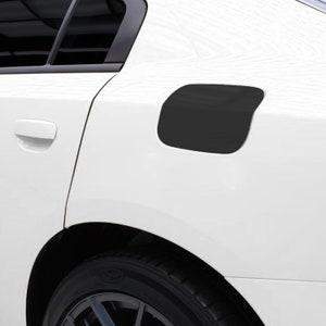 Fuel Door Gas Cap Vinyl Overlay Decal Film Fits Dodge Charger 2015 2016 2017 2018 2019 2020 2021 2022 2023 2024 Matte Finish