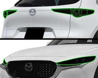 Mazda CX-30 Smoked Head & Tail Light Tint Kit (2020-2026) - Etsy
