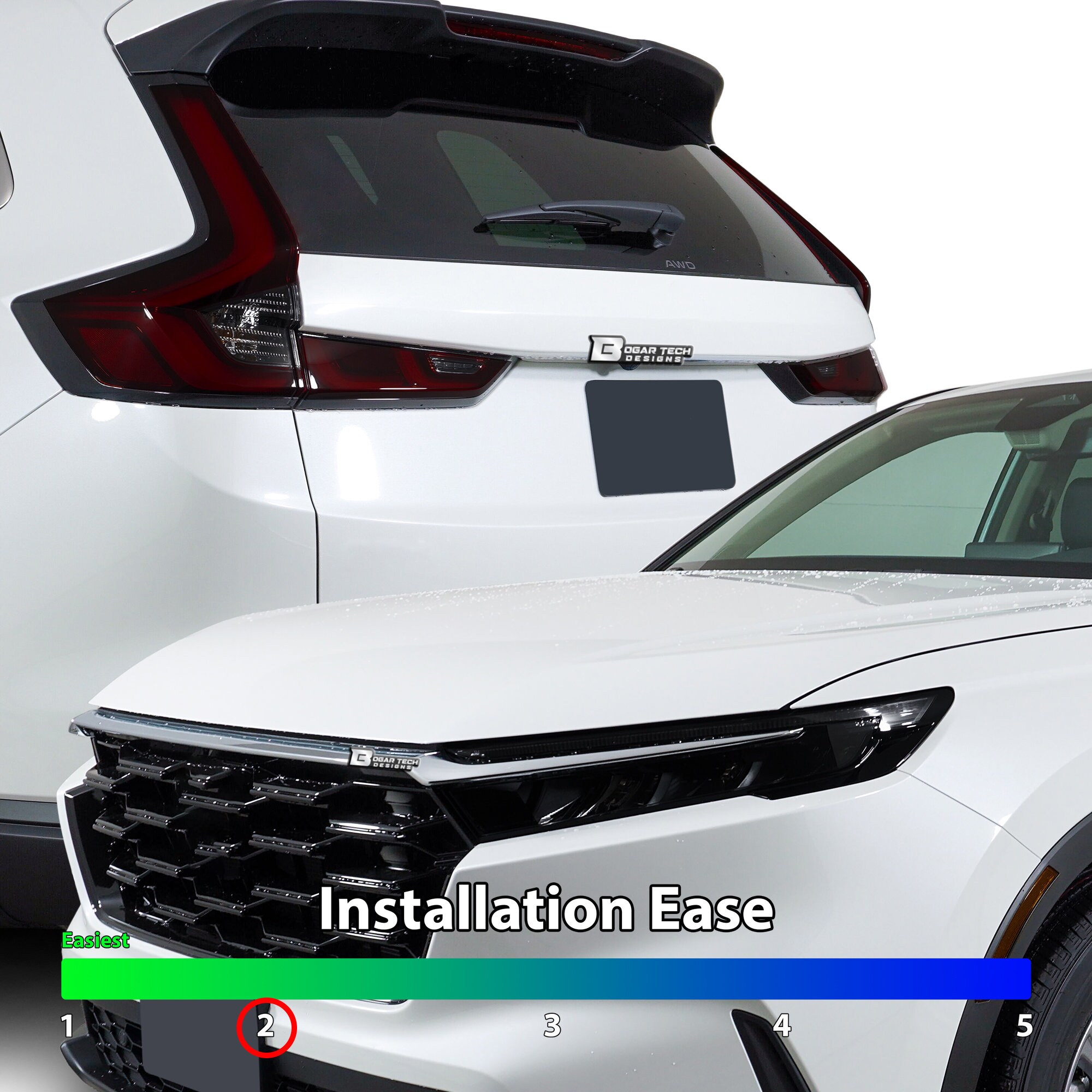 thumbnail interactive-video image 1 of Glossy Black Front Upper Grille For 2023-2024 Honda CR-V Sport Hybrid – Direct Replacement 1 of 3