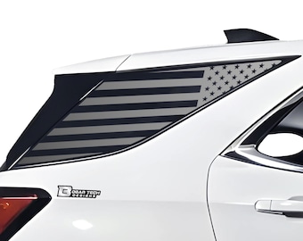 Chevy Equinox American Flag Quarter Window Vinyl Decal (2018-2024)