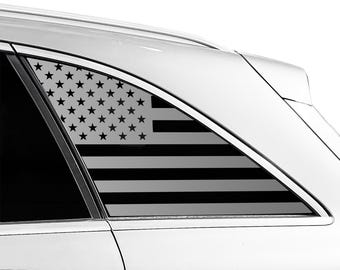 Mercedes-Benz GLC-Class 2016-2022 - American Flag Vinyl Decal Stickers - Matte Black