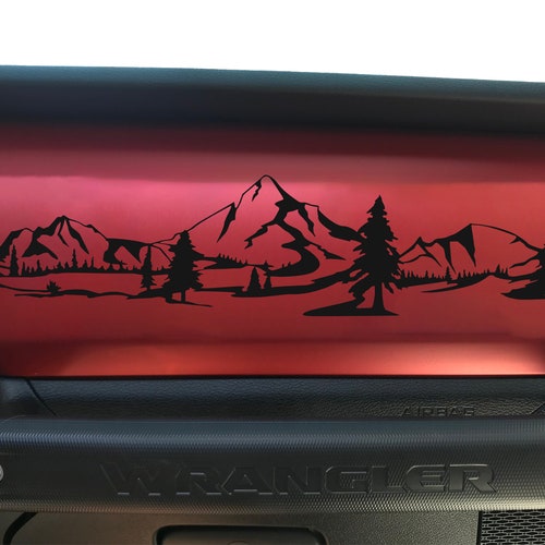 Jeep Wrangler Jeep Gladiator Dashboard Grille Decal Etsy