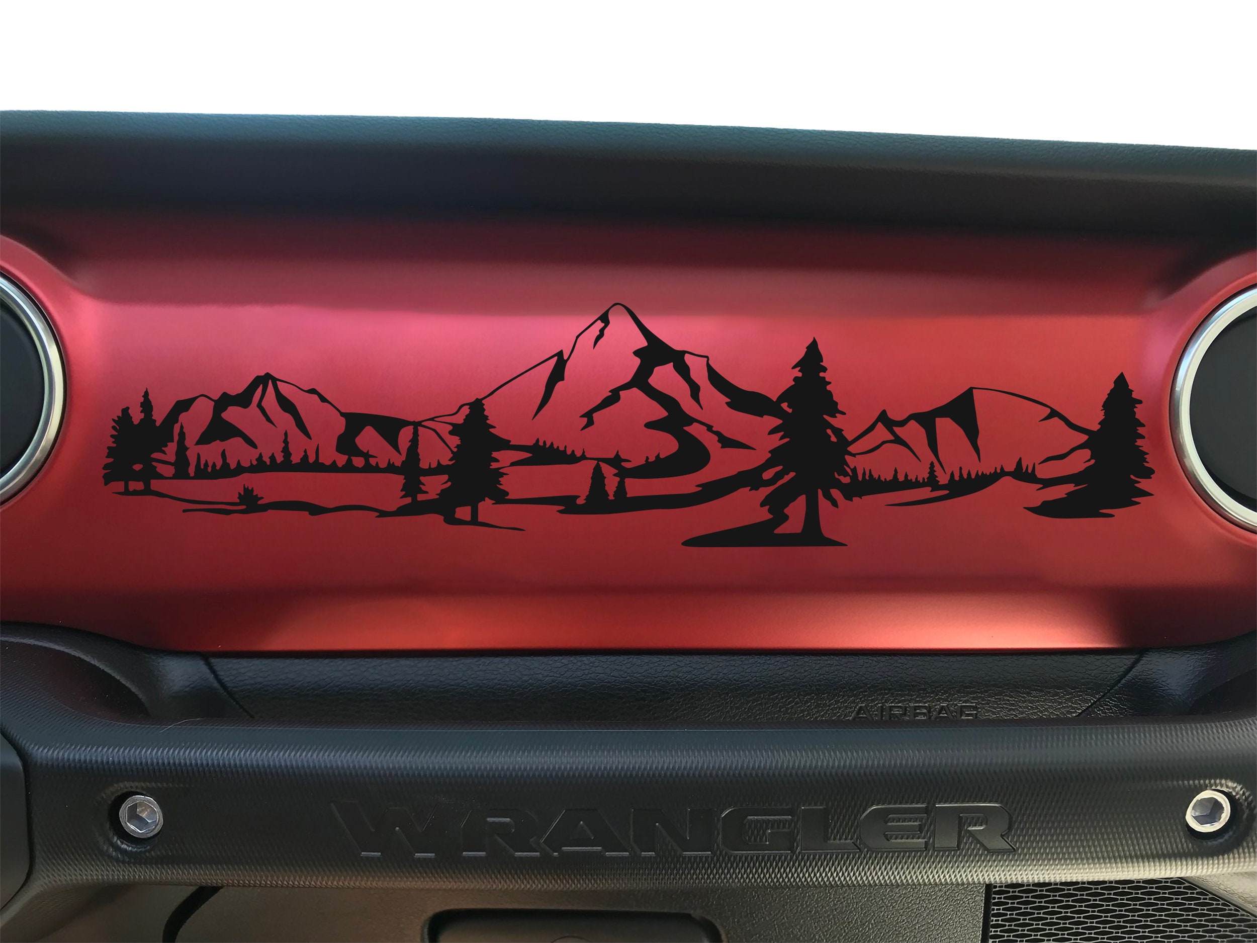 Dashboard Glove Box Mountain Scene Vinyl Decal Sticker Fits - Etsy