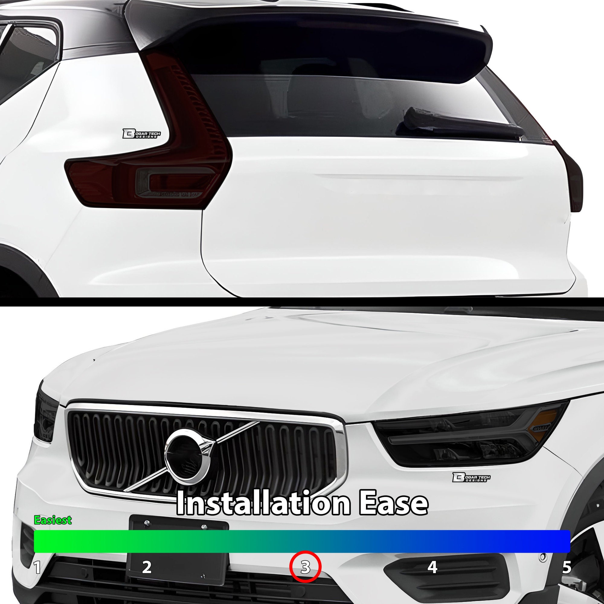 Pellicole Oscuranti Vetri Per Volvo XC40 (dal 2018) Pre-tagliate | Oscuramento 5% Molto Scuro | Omologazione Europea Inclusa | LOLLOMOTO ITALIA