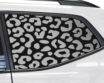 Fits Volkswagen Atlas 2018-2023 Quarter Window Animal Leopard Cheetah Cow Print Vinyl Decal Stickers 2018 2019 2020 2021 2022 2023