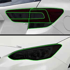 Fits Subaru Impreza 2017-2023 Head Tail Light Precut Smoked Vinyl Tint Kit Film Overlay PPF Headlight Taillight 2018 2019 2020 2021 2022