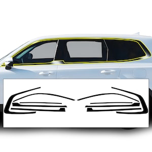 Fits Kia Telluride 2020 2021 2022 2023 2024 2025 Grille Side Window Vinyl Chrome Delete Trim Blackout Decal Sticker Film Overlay