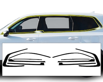Fits Kia Telluride 2020 2021 2022 2023 2024 2025 Grille Side Window Vinyl Chrome Delete Trim Blackout Decal Sticker Film Overlay