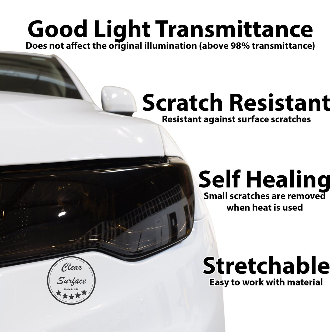 thumbnail image 2 of Smoked Tint Film Kit For 2021-2025 Durango – Sidemarker & Third Brake Light Precut – Clearsurface 2 of 5