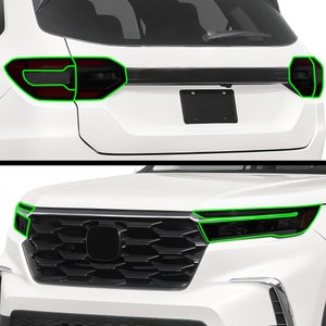 Fits Honda Pilot 2023+ Head Tail Light Precut Smoked Vinyl Tint Kit Film Overlay PPF Headlight Taillight