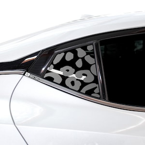 Fits Nissan Maxima 2015 - 2023 Quarter Window Animal Leopard Cheetah Cow Pattern Vinyl Decal Stickers 2016 2017 2018 2019 2020 2021 2022